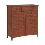 McKenzie 11-Drawer Chest in glazed antique cherry finish