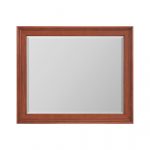 McKenzie Retangular Mirror in glazed antique cherry finish, oriented horizontally