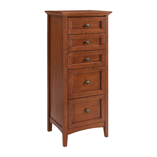 McKenzie 5-Drawer Lingerie Chest in Glazed Antique finish
