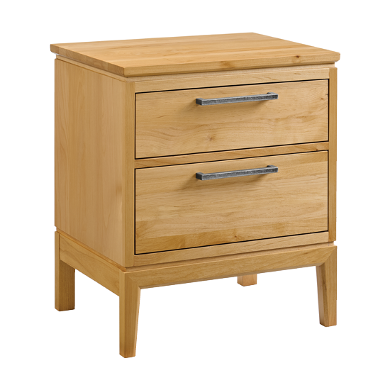 Bailey 2-Drawer Nightstand in Natural finish