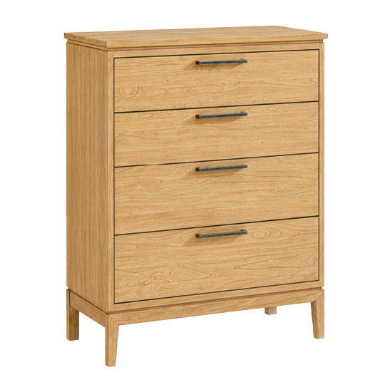 Bailey 4-Drawer Chest in Natural finish