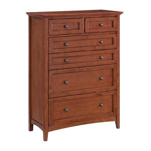 McKenzie 6-Drawer Chest in glazed antique cherry finish