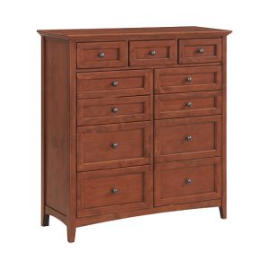 McKenzie 11-Drawer Chest in glazed antique cherry finish