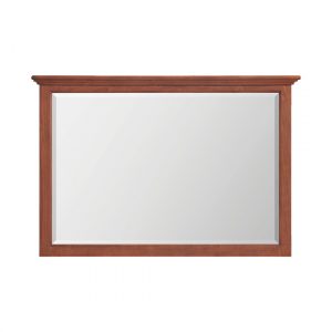 McKenzie Beveled Mirror in glazed antique cherry finish, oriented horizontally