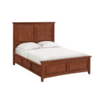 McKenzie Queen Premier Bed in glazed antique cherry finish
