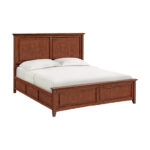 McKenzie King Premier Bed in glazed antique cherry finish