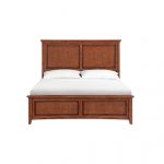 Front view of McKenzie Cal-King Premier Bed in glazed antique cherry finish