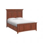 McKenzie Queen Grand Bed in glazed antique cherry finish