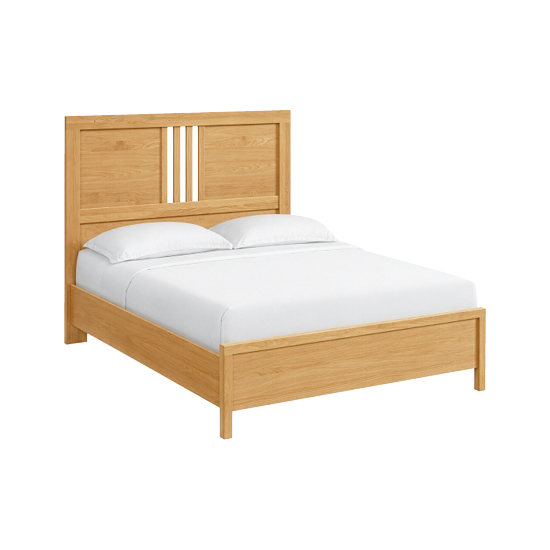 Bailey Queen Rail bed in Natural finish