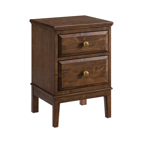 Virginia Small 2-Drawer Nightstand in Americano finish