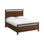 Virginia Queen Rail bed shown in Americano finish