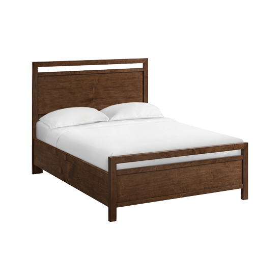 Virginia Queen Rail bed shown in Americano finish