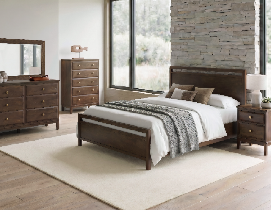 Virginia Bedroom Collection in Americano finish