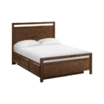 Virginia Queen Storage Bed in Americano finish