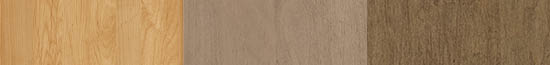 Bailey Finish options: Natural, Almond and Nutmeg